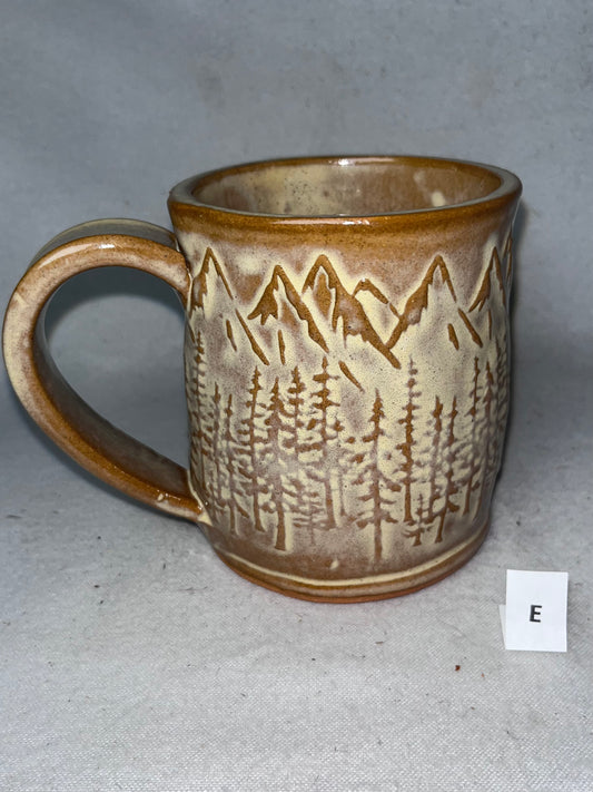 16 ounce Ceramic Mountain Mug