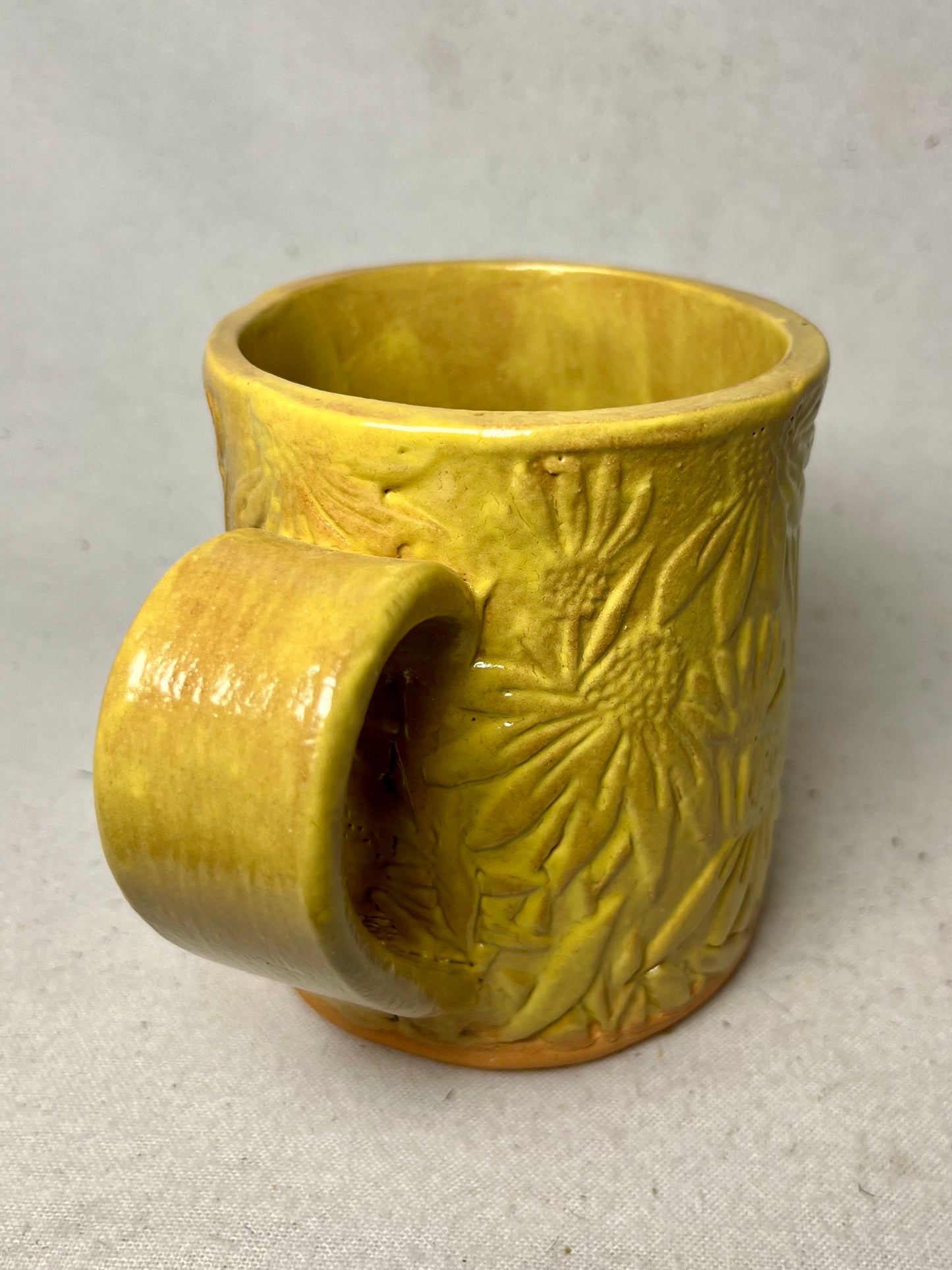 16 ounce coneflower flower mug