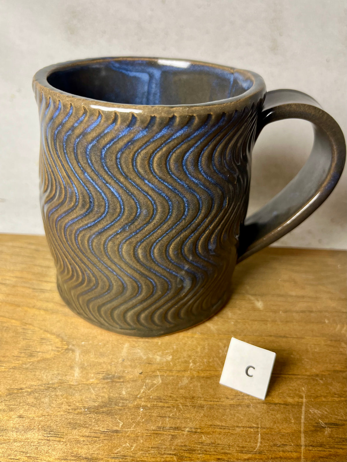 16 ounce Wavy Groovy Ceramic Mug