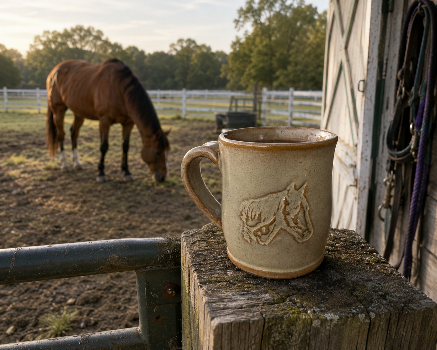 16 ounce Ceramic Equestrian Horse Mug