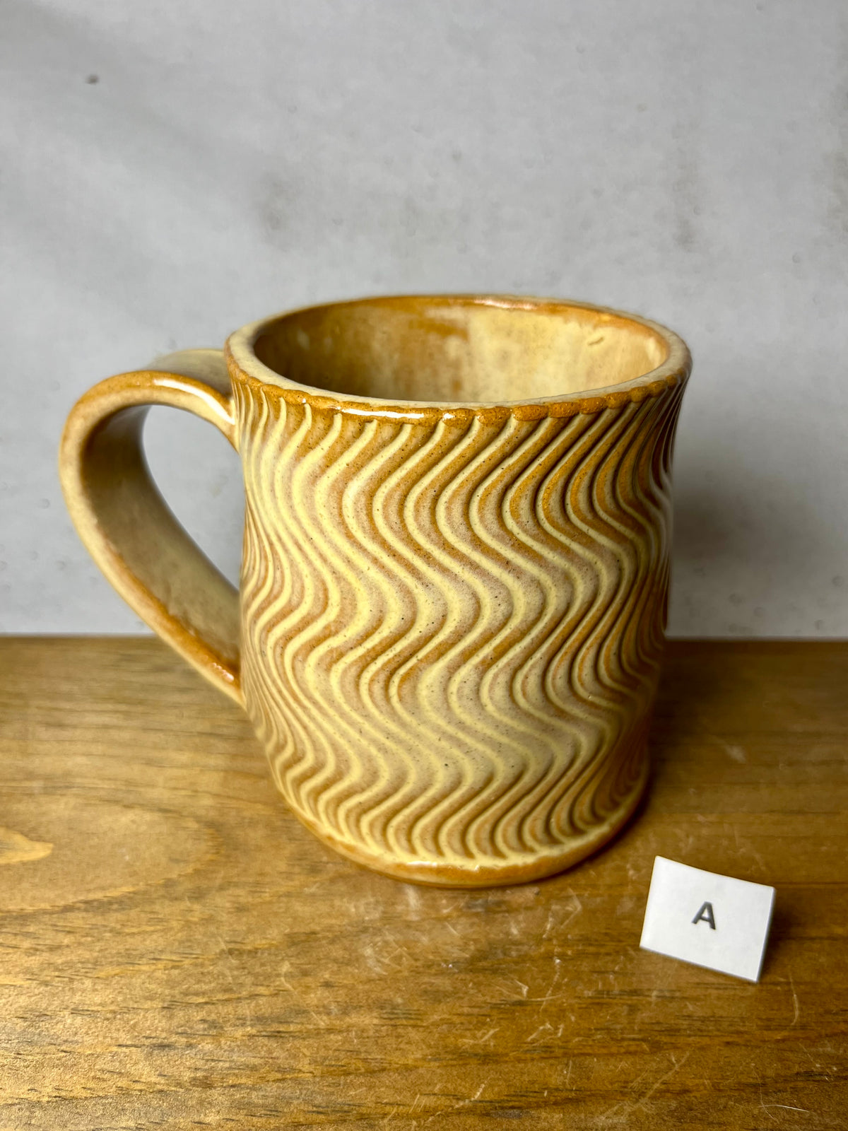 16 ounce Wavy Groovy Ceramic Mug