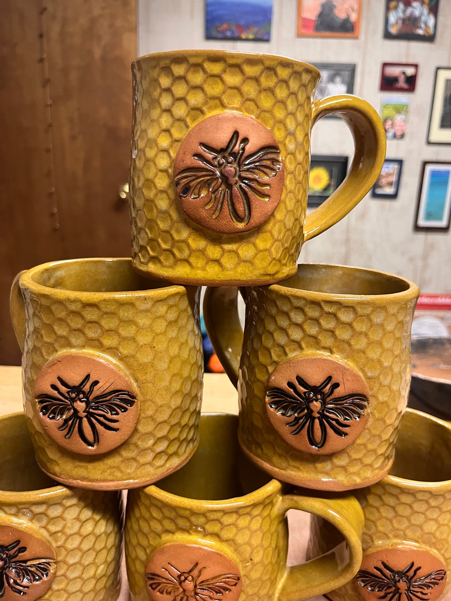 Set of 6 queen bee mugs for Vicki ￼