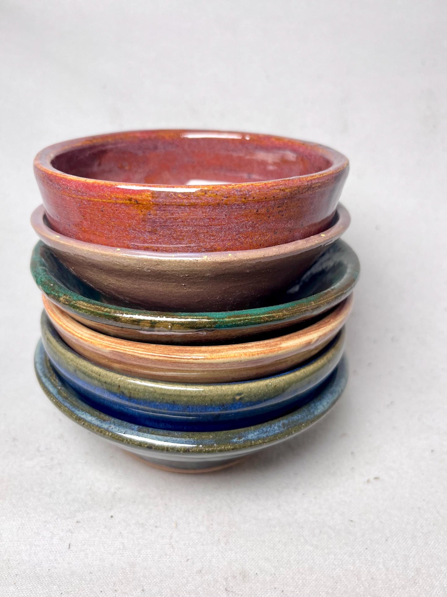 Set of 6 Handmade Ceramic Bowls