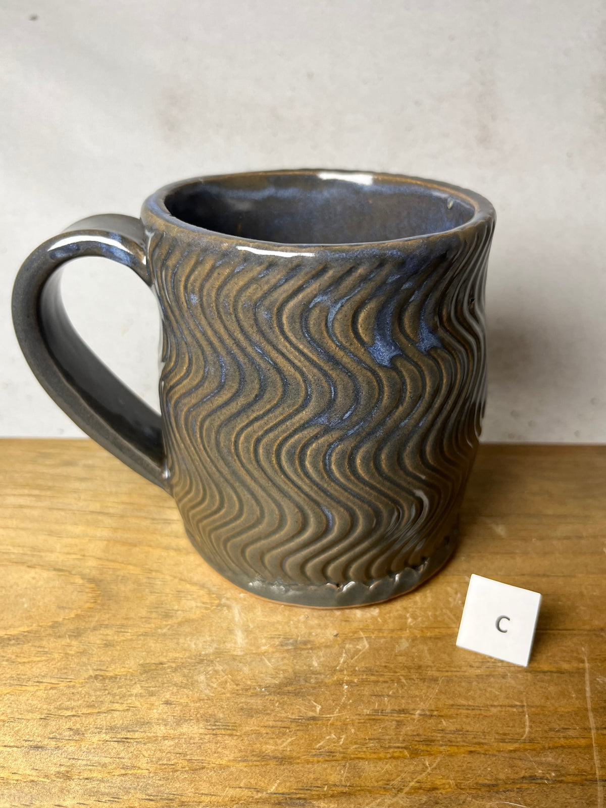 16 ounce Wavy Groovy Ceramic Mug