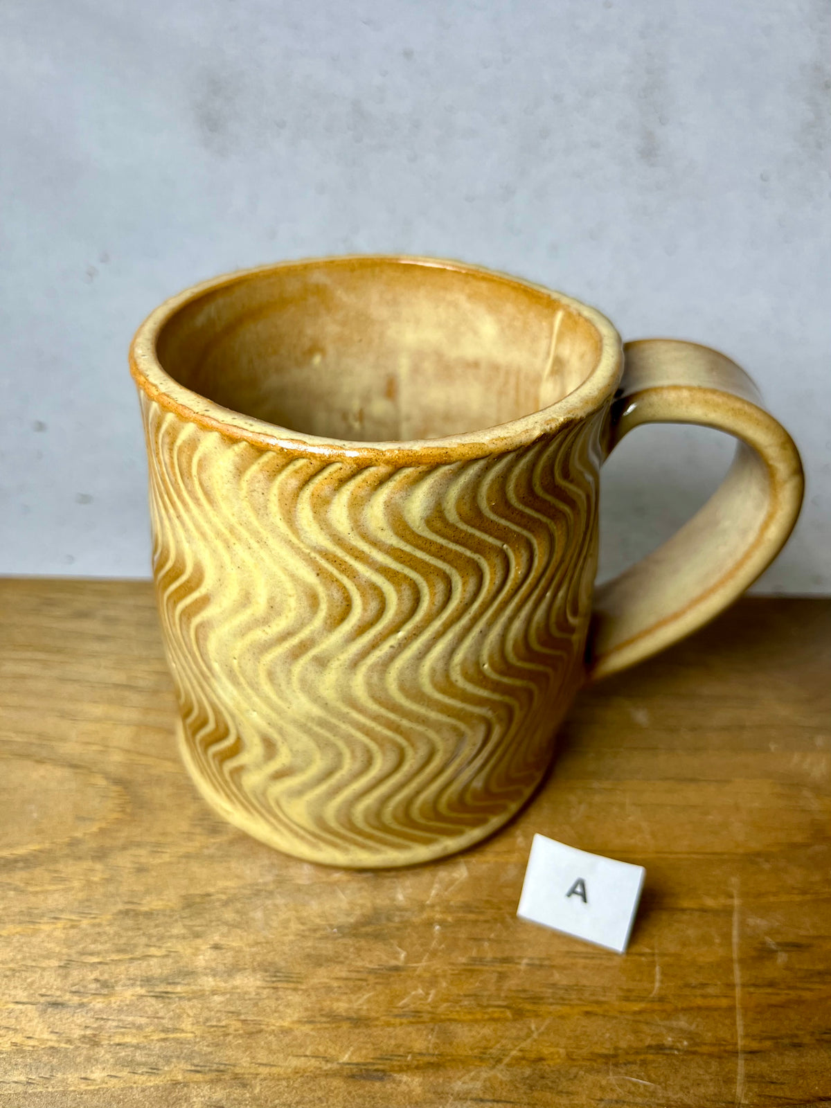 16 ounce Wavy Groovy Ceramic Mug