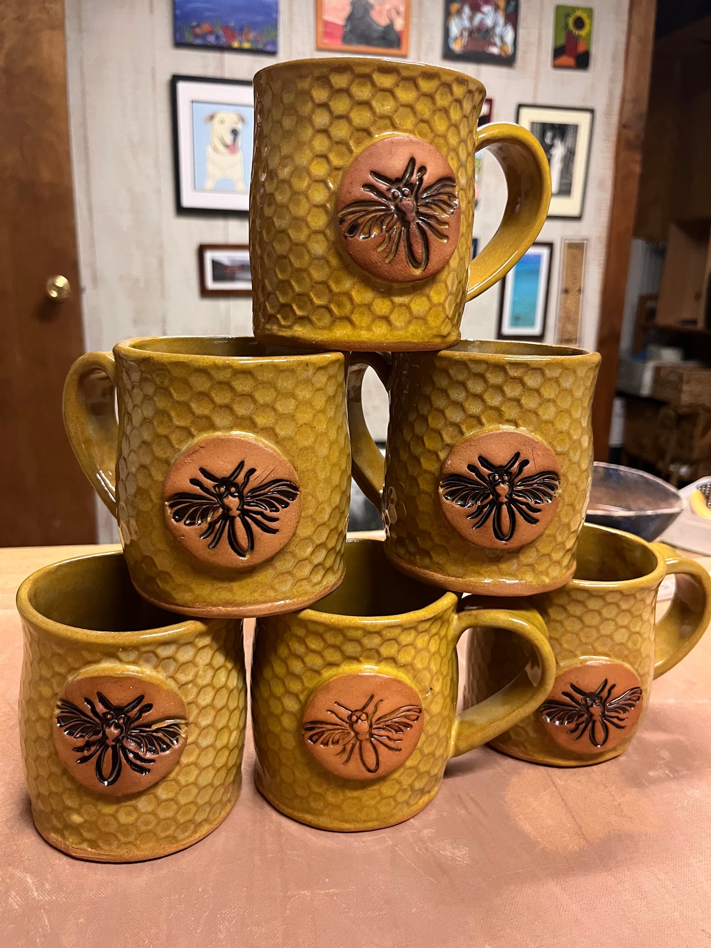 Set of 6 queen bee mugs for Vicki ￼