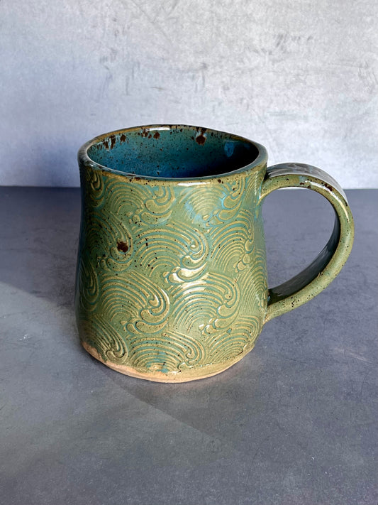 Mug - 16 ounce wave mug