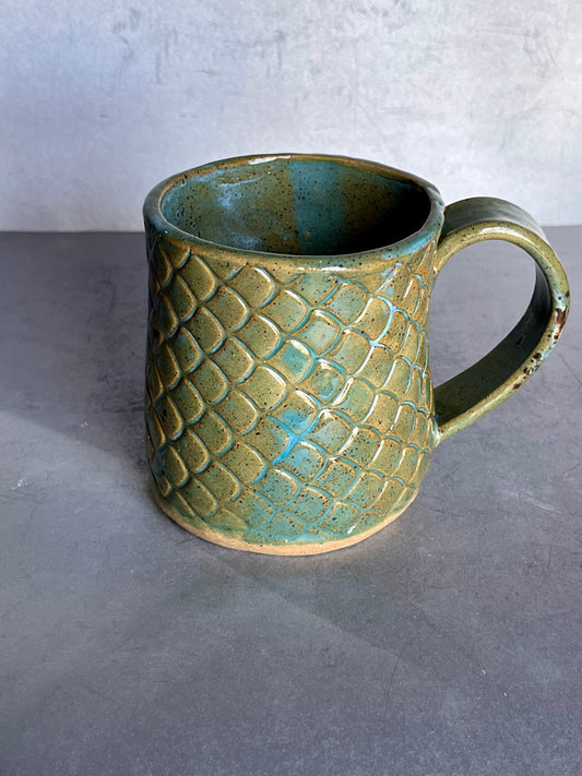 Mug - 16 ounce green mermaid mug