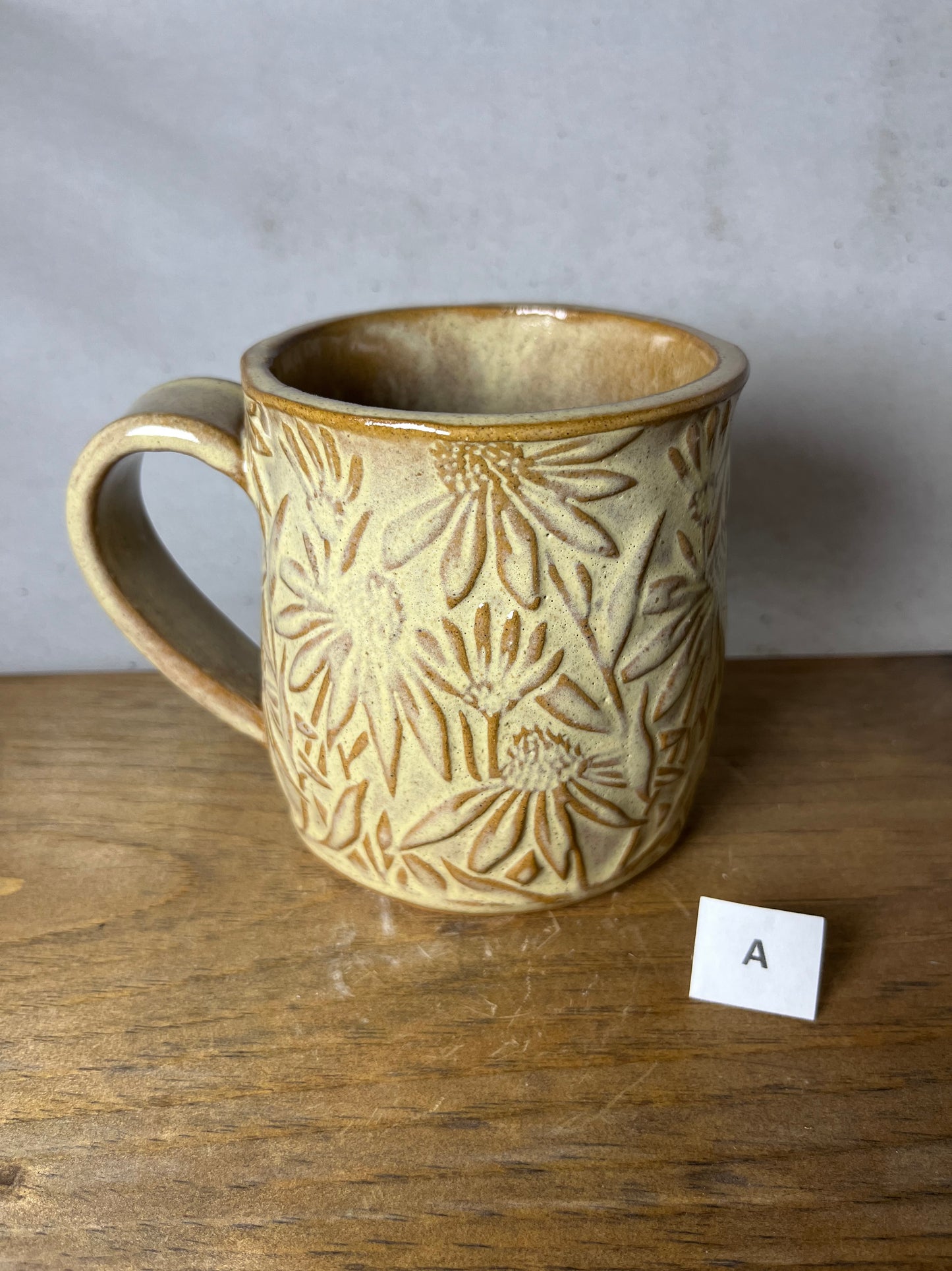 16 ounce flower mug | coneflower | daisy