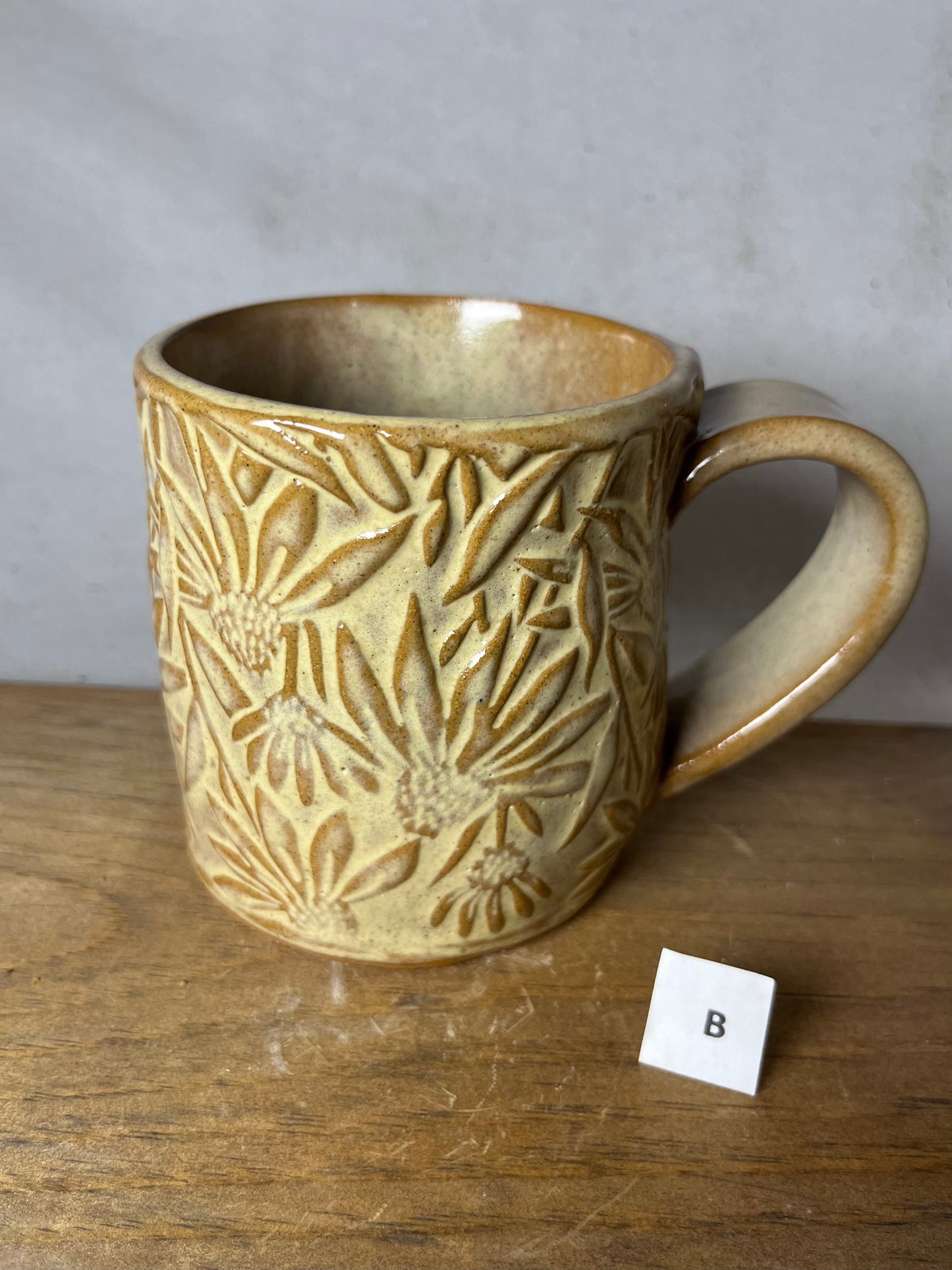 16 ounce flower mug | coneflower | daisy