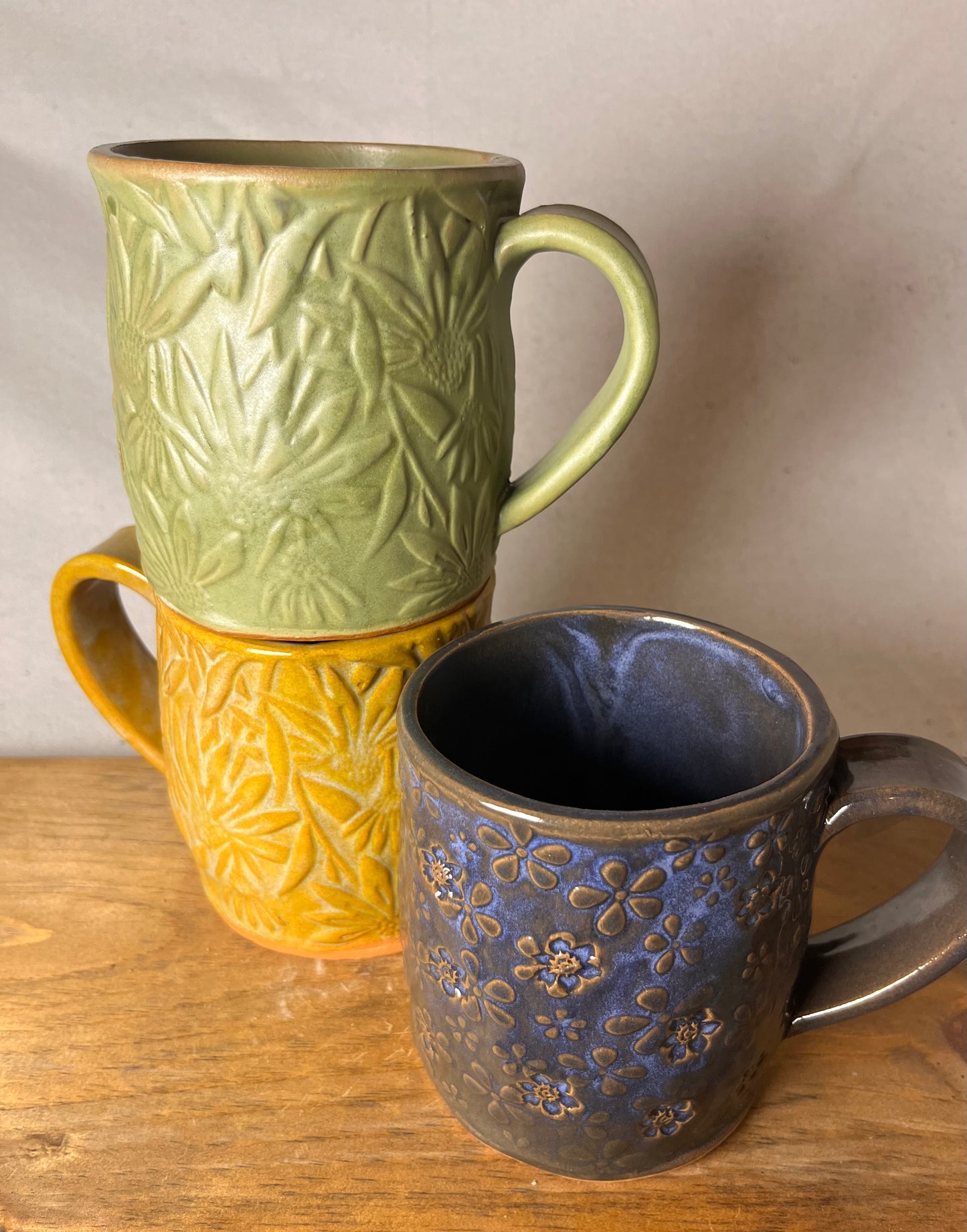 16 ounce flower mug | coneflower | daisy