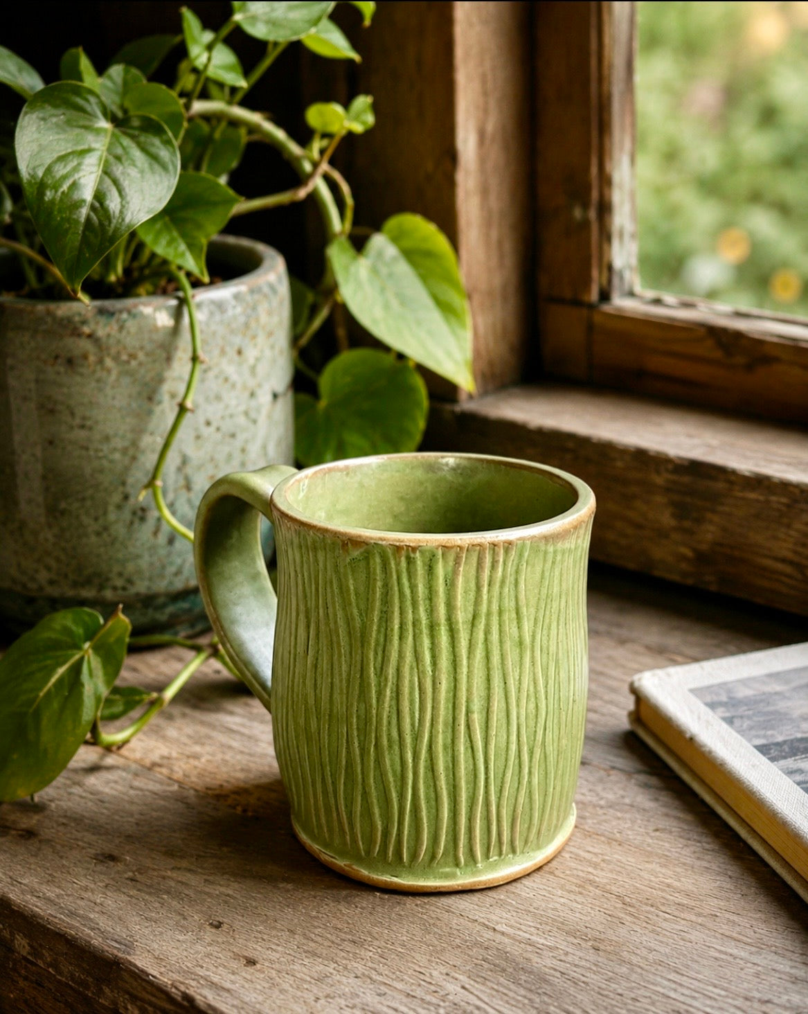 16 ounce Wavy Groovy Ceramic Mug