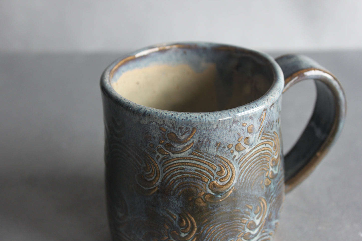 Mug - 16 ounce blue wave/sand interior mug