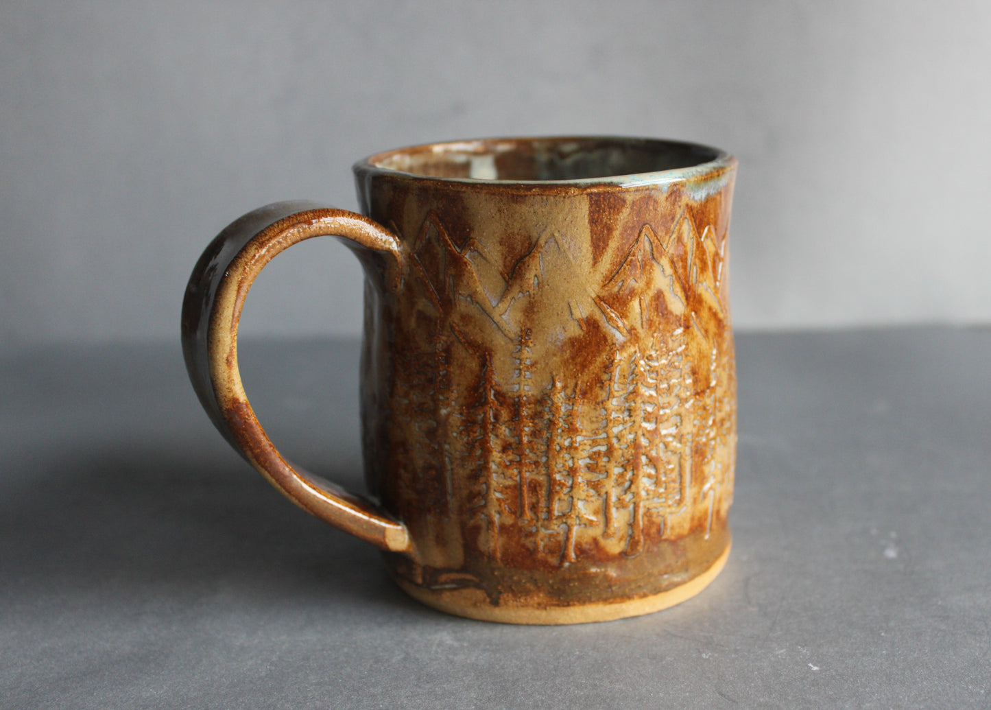 Mug - 16 ounce mountain blue interior mug