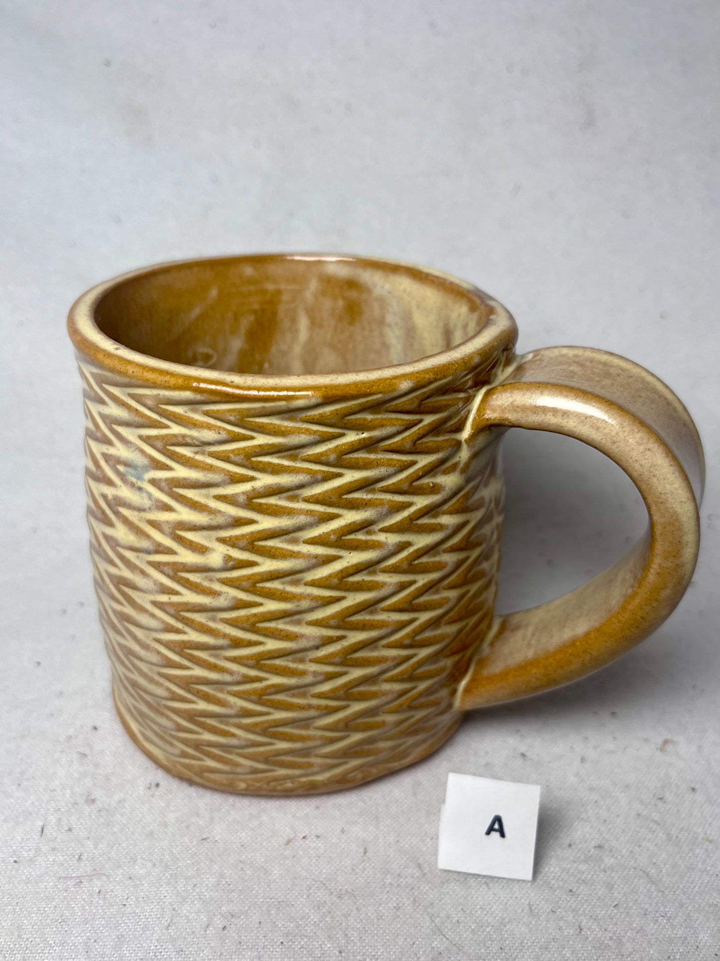16 ounce Wavy Groovy Ceramic Mug