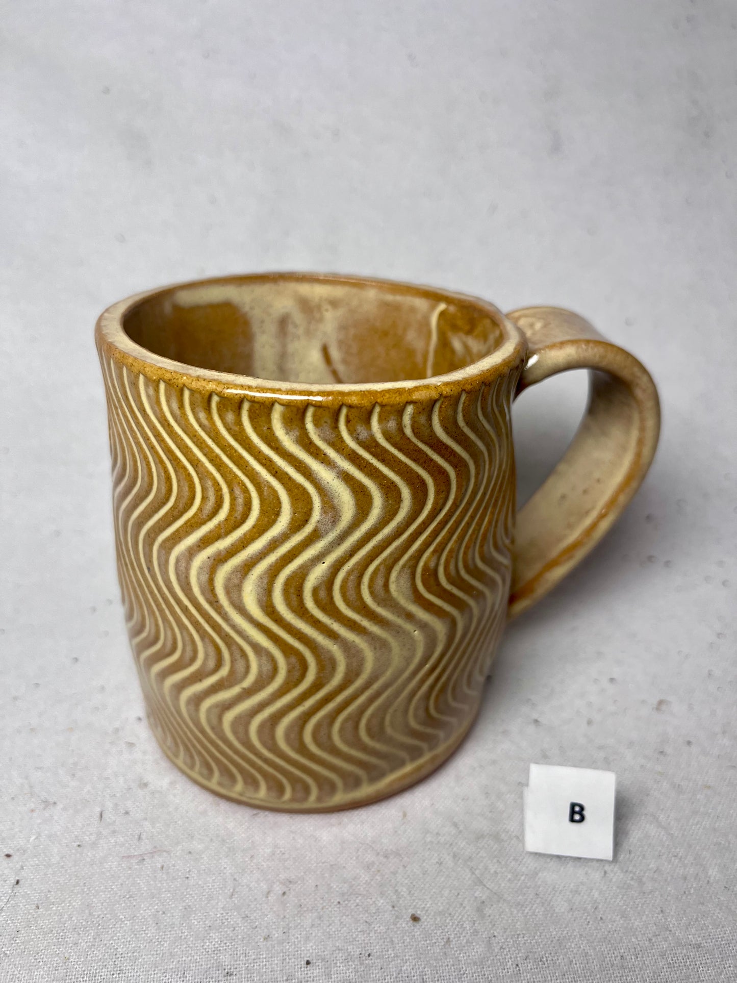 16 ounce Wavy Groovy Ceramic Mug