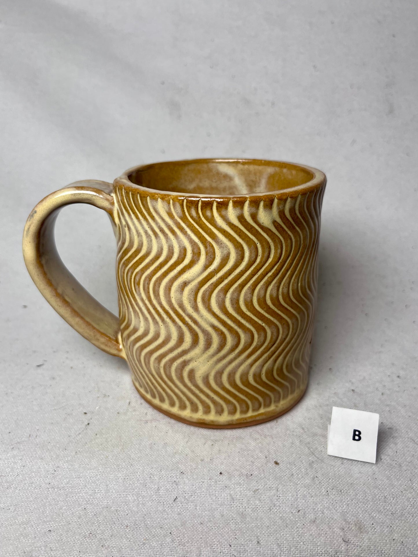 16 ounce Wavy Groovy Ceramic Mug