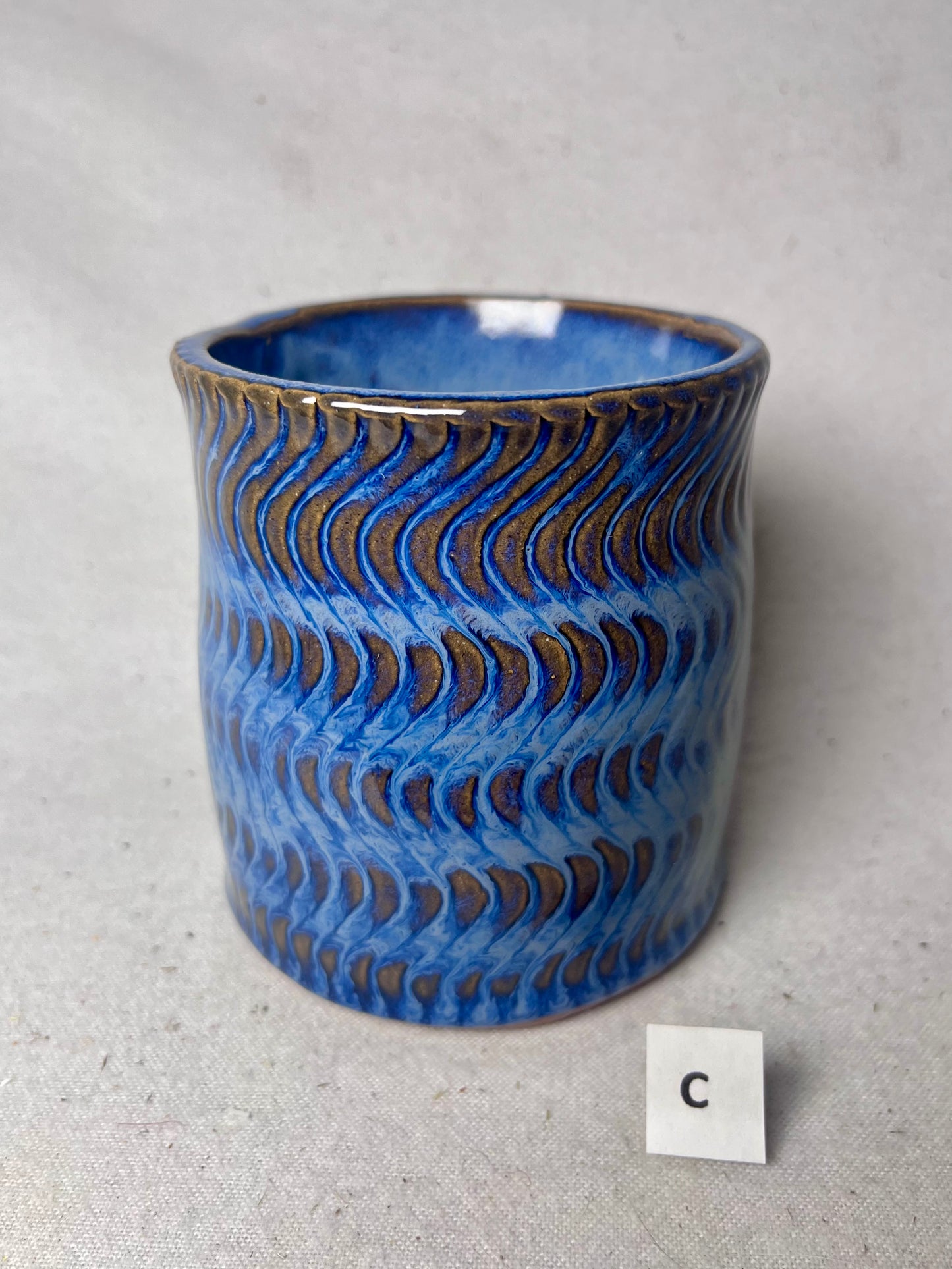 16 ounce Wavy Groovy Ceramic Mug