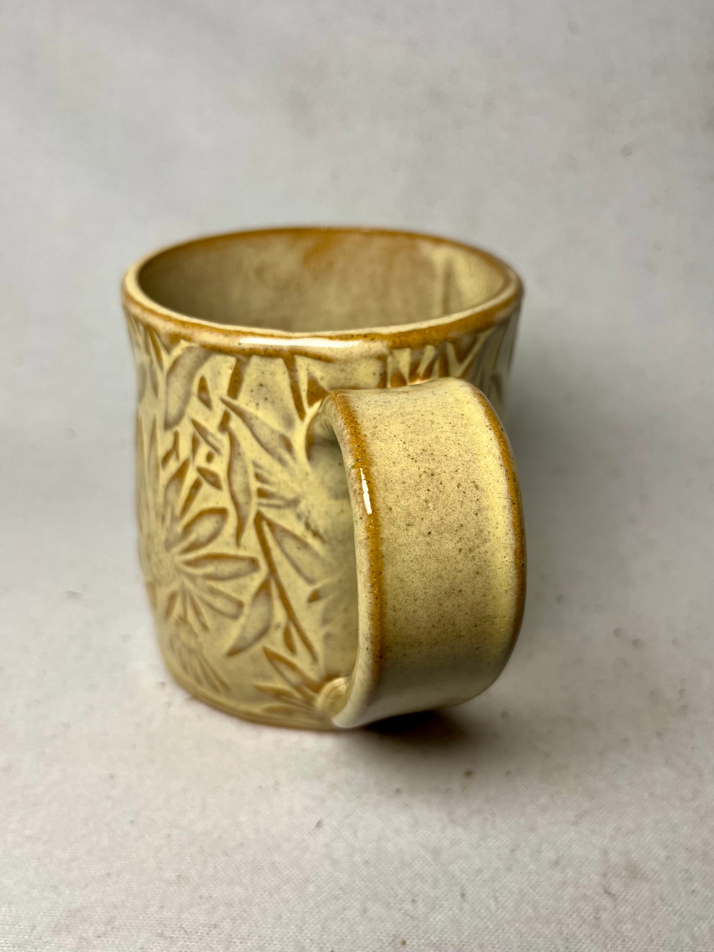 16 ounce coneflower flower mug