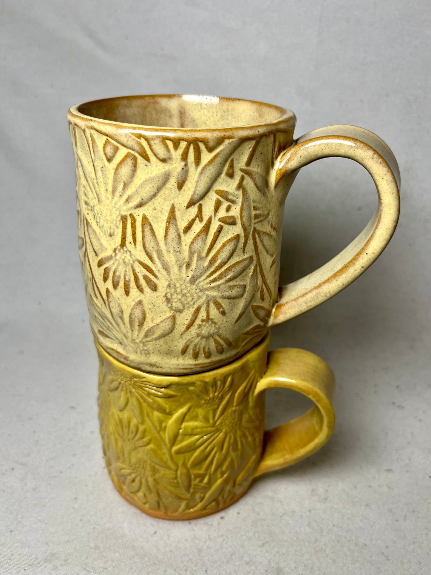 16 ounce coneflower flower mug