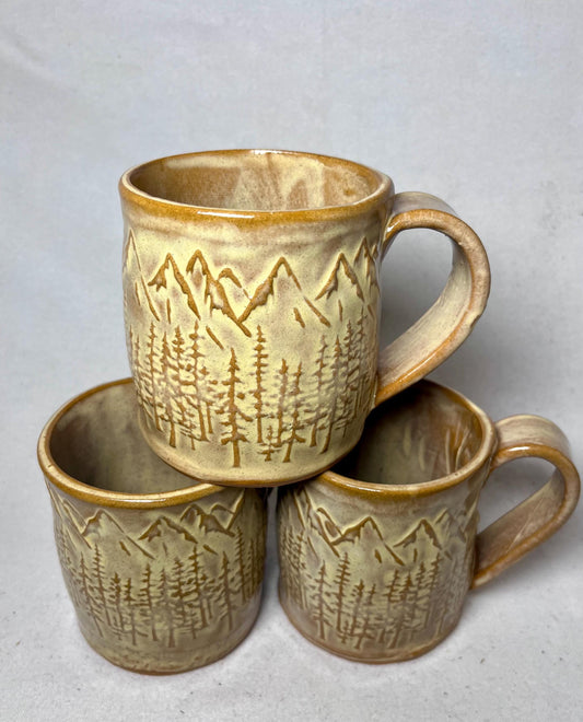16 ounce Ceramic Mountain Mug