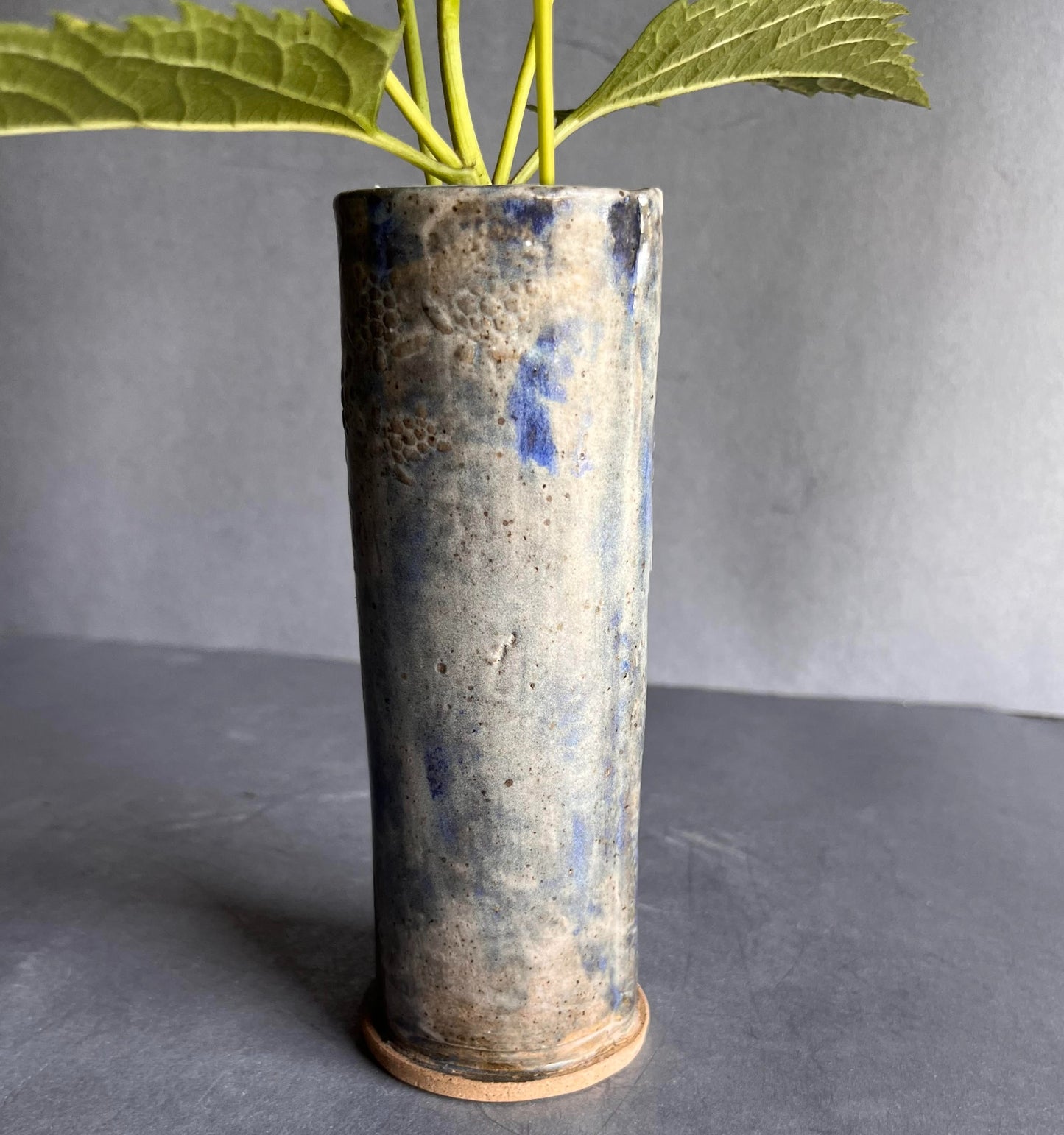 Flower Vase - blue turtle