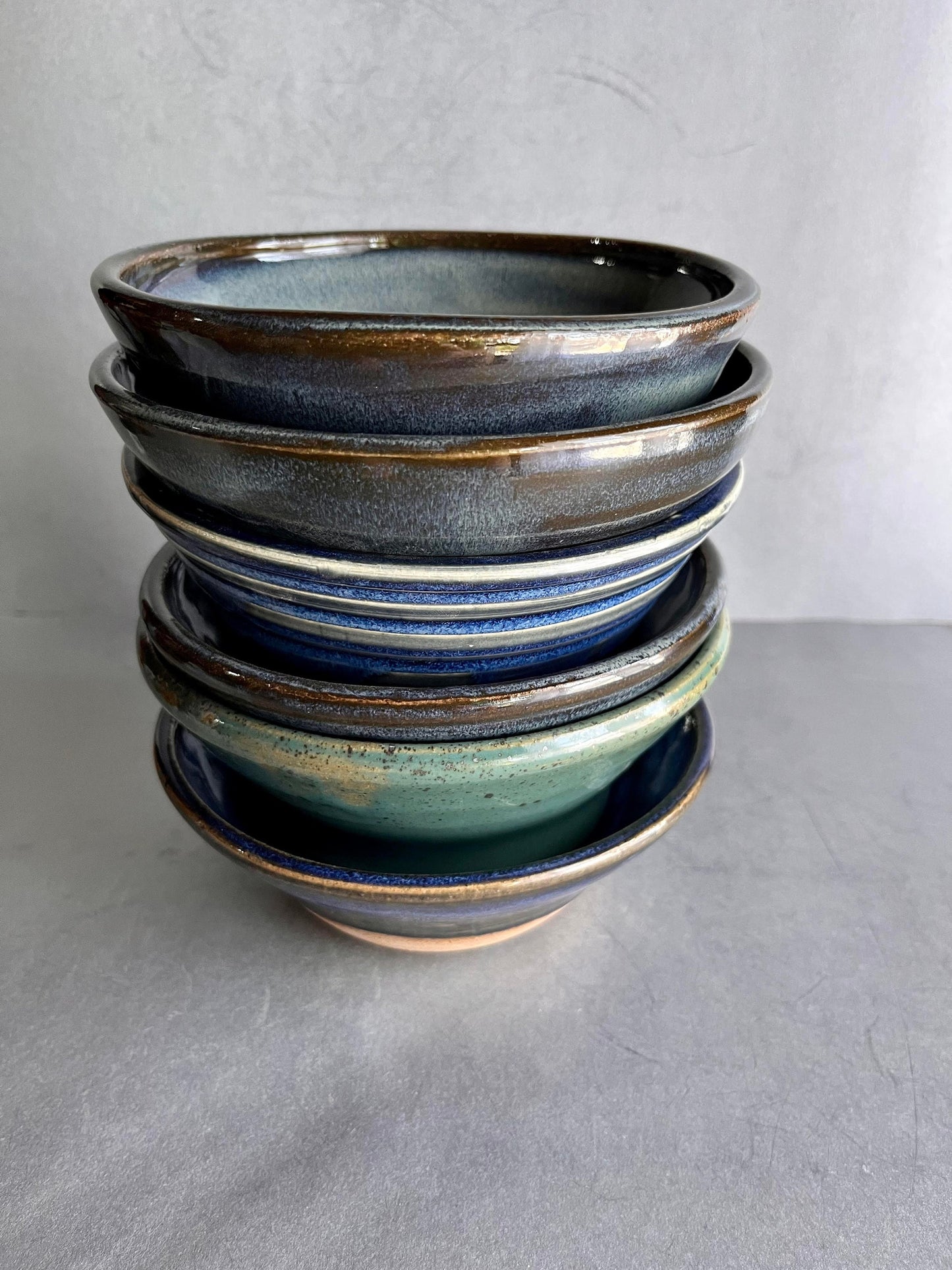 Medium bowls - handmade and hand painted ceramic bowls  |  various colors and shapes  |  cereal bowls  |  snack bowls