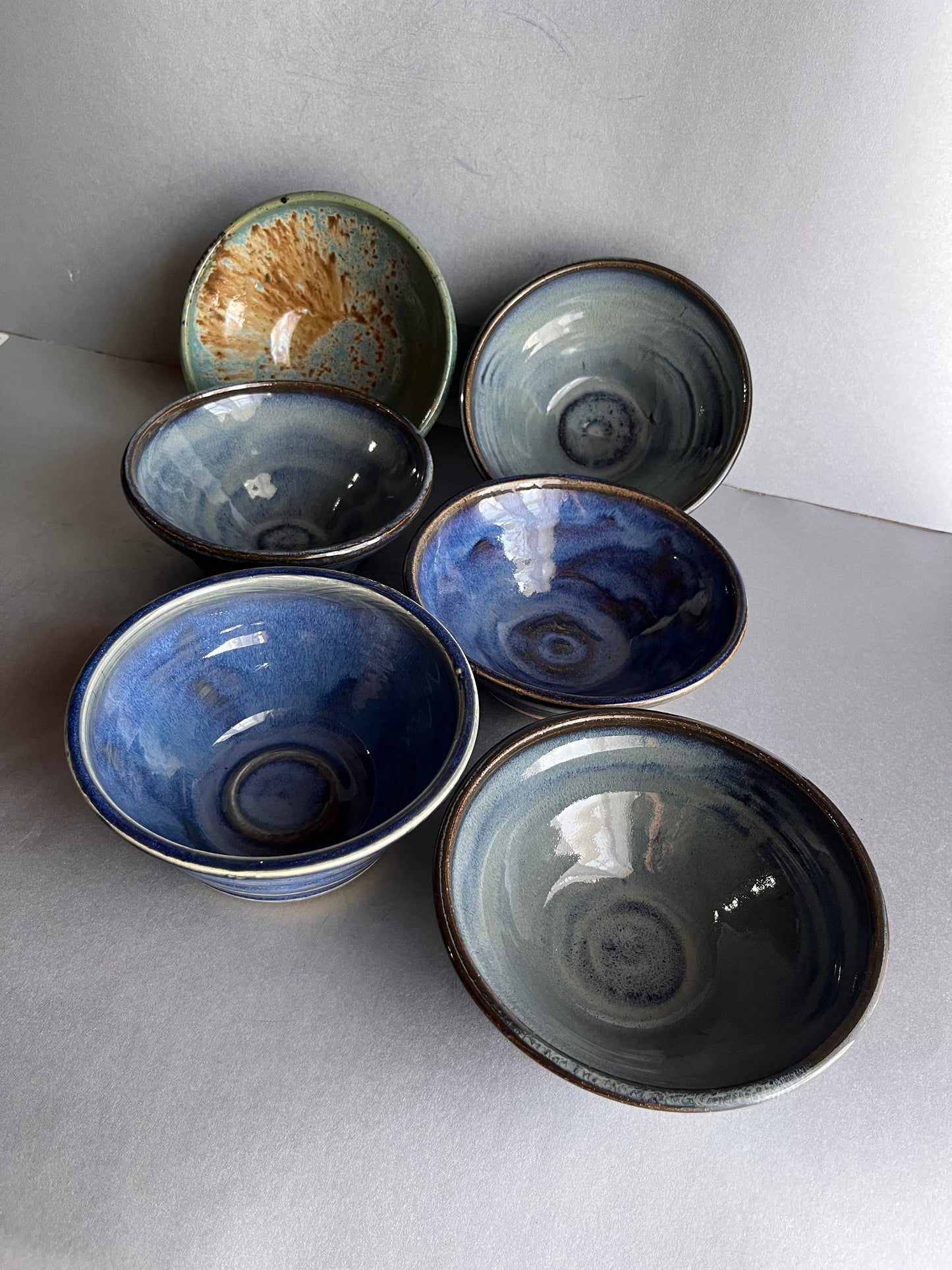 Medium bowls - handmade and hand painted ceramic bowls  |  various colors and shapes  |  cereal bowls  |  snack bowls